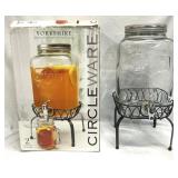 Yorkshire 2 Gallon Beverage Dispenser Metal Stand