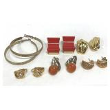 Fashion Earrings Pierced & Clip On Hoops, Studs