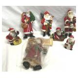 Assorted Vintage Santa Figurines