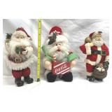 Assorted Santa Figurines Coca-Cola