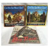 Vtg Big Train Coloring Book & Walter Wick Books
