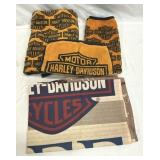 Harley Davidson 3 Pc Towel Set & Wallhanging