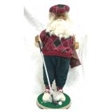Father Christmas Figurine 16" Golfer Golfing