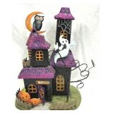 Halloween Metal Haunted House Candleholder