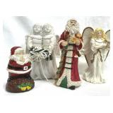 Christmas Santa Claus & Angel Figurines