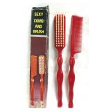 Vintage Sexy Comb & Brush Set Original Box
