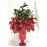 Christmas Floral Arrangement 17" Tall