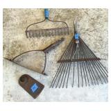 Vtg Brush Cutter Blade, Rake Heads, Grass Whip