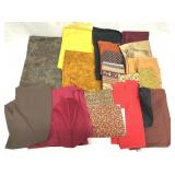 Assorted Cotton Fabrics in Autumn Tones