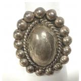 Mexico 925 Ring Polished Domed Cabochon Size 7