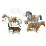 Horses & Donkey Schleich Etc. Box Lot Play Toy