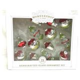 Wondershop Handcrafted Glass Ornament Set