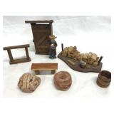 Handcrafted Mini Farm or Country Store Diarama Pcs