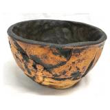 Raku Firing Clay/Ceramic Bowl Signed