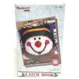 Caron Snowy Snowman Latch Hook Kit #4663