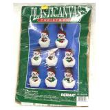 Plasticanvas Bernat Snowmen Holders Craft Kit
