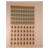 z (2) Sheets Nursing Clara Maass US STAMPS 4c 13c