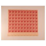 Full Sheet 1958 US 4c NOAH WEBSTER Stamps Full Sheet 1958 US 4c NOAH WEBSTER Stamps