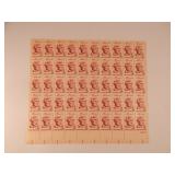 Full Sheet 1958 US 3c Abraham Lincoln Stamps Full Sheet 1958 US 3c Abraham Lincoln Stamps