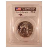 2017 US Statue of Liberty $100 Platinum PCGS MS70