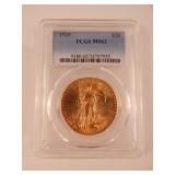 1925 $20 St. Gaudens Double Eagle Gold PCGS MS62 1925 $20 St. Gaudens Double Eagle Gold PCGS MS62