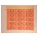Full Sheet (50) 1958 US 4c Overland Mail Stamps Full Sheet (50) 1958 US 4c Overland Mail Stamps
