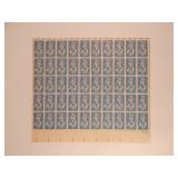 Full Sheet (50) 1958 4c Fort Duquesne Stamps