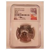 2016 US $100 Platinum First Day of Issue NGC MS70