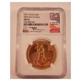 2017 Eagle Gold 50$ First Day of Issue NGC MS70