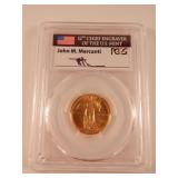 2016 W 25c Gold 100th Anniv First Day PCGS SP70