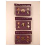 (3) 1992 United States Mint Proof Set (3) 1992 United States Mint Proof Set