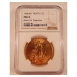 1908 NO MOTTO US 20$ NGC 65 Rive d 1908 NO MOTTO US 20$ NGC 65 Rive d