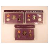 (3) 1990 United States Mint Proof Sets (3) 1990 United States Mint Proof Sets