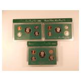 (3) 1996 United States Mint Proof Sets