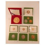 Collection of Tokyo 1964 Medal Sets GOLD Silver Collection of Tokyo 1964 Medal Sets GOLD Silver