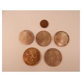 (6) Coins from various OLYMPIC GAMES Silver (6) Coins from various OLYMPIC GAMES Silver