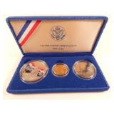 1986 US Liberty 3 Coin Set $5 Gold Silver Coins