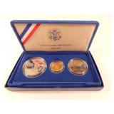 1986 US Liberty Coin Set $5 Gold Silver Coins