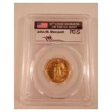 2016 W 25c Gold 100th Anniv First Day PCGS SP70 2016 W 25c Gold 100th Anniv First Day PCGS SP70