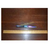 5" RAINBOW STILETTO STYLE LINER LOCK