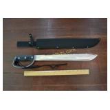 24.75" RUBBER GRIP MACHETE