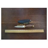 9" BOOT KNIFE WOOD HANDLE