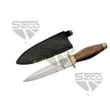 SZCO 6' BOOT KNIFE WOOD HANDLE