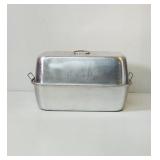 Vintage Mirro Aluminum Roaster with rack large