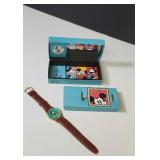 Vintage Disney Mickey Mouse Jaz watch leather