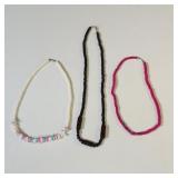 Surf style shell necklaces