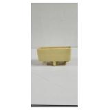 Vintage Footed Yellow Planter