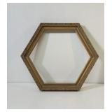 Vintage Wood Octagon frame