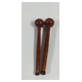 Vintage Wood Tongue Drum Sticks