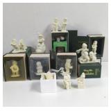 Vintage Dept 56 Snowbunnies figurines And